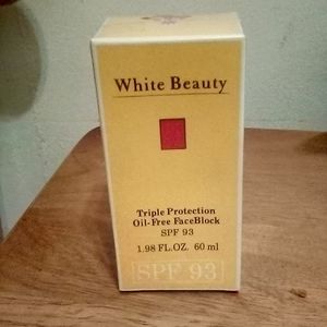 "WHITE BEAUTY" Oil Free Face/Sunblock SPF 93 NiB